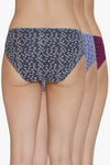 Amante Medium Rise Full Coverage Bikini Panty (Pack of 3) - Multicolor — thumbnail 2